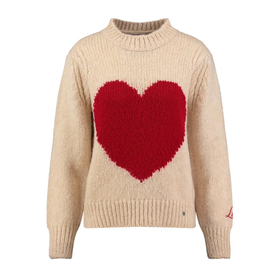Key Largo Key Largo Trui Feeling beige / rood -
