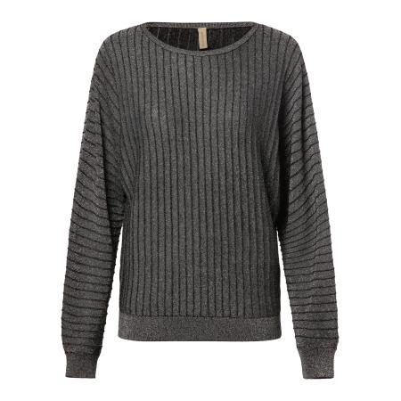 Soyaconcept Soyaconcept Trui Violetta 2 donkergrijs / zilver