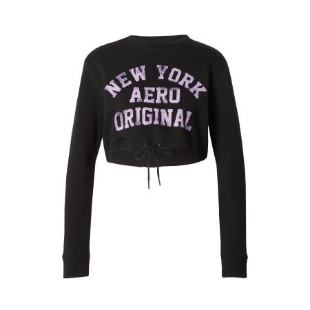 Aeropostale AÉROPOSTALE Sweatshirt NEW YORK ORIGINAL lila / zwart