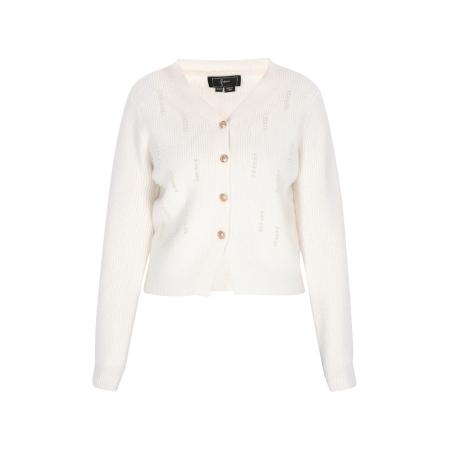 Faina faina Gebreid vest wolwit