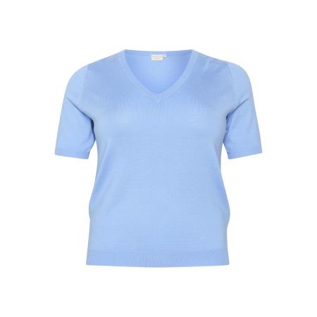 KAFFE CURVE Trui Clizzy azuur