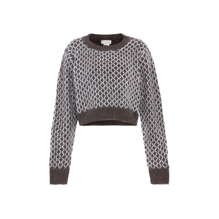 Jalene Jalene Trui donkergrijs / wit -