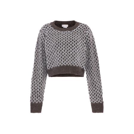 Jalene Jalene Trui donkergrijs / wit