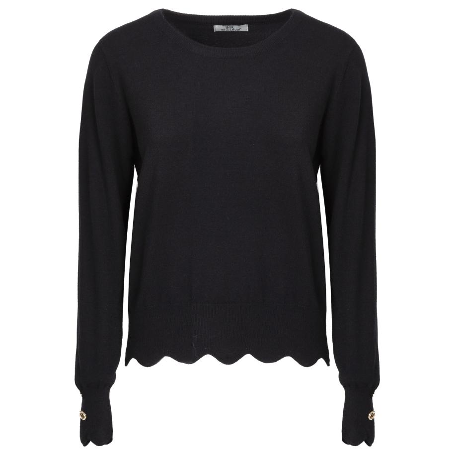 Influencer Trui Fancy zwart Zwart