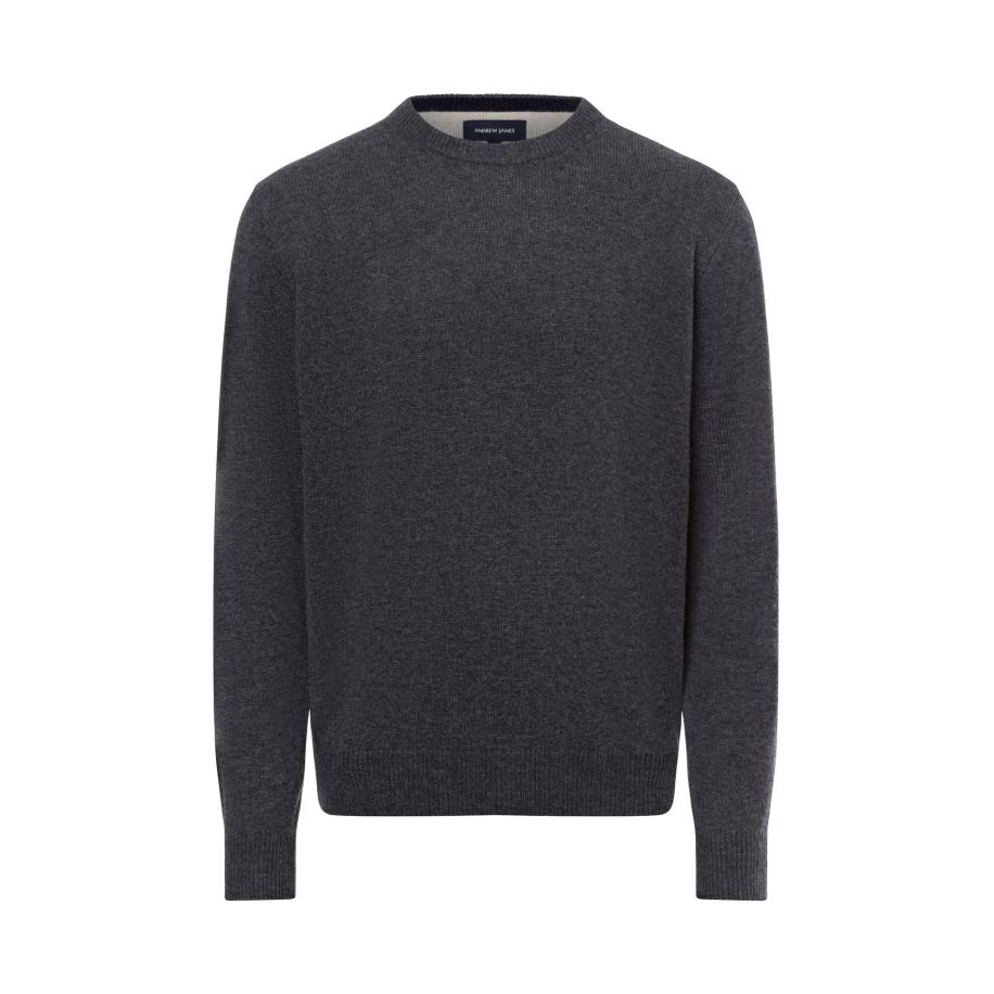 Andrew James Andrew James Trui marine / grijs -