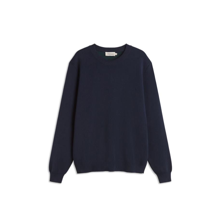thinking mu Thinking MU Sweatshirt Seth beige / navy / bruin / groen -