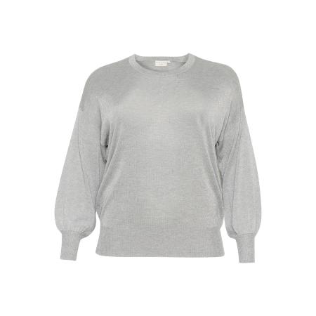 Kaffe KAFFE CURVE Trui KC Ankia grijs gemêleerd