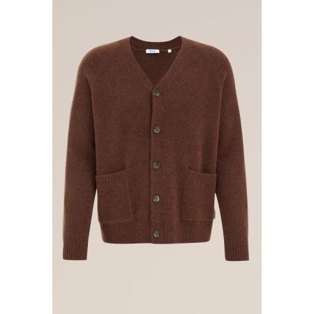 WE Fashion Heren Regular fit Fijngebreid vest - Regular fit - Saffraan rood - Maat: S