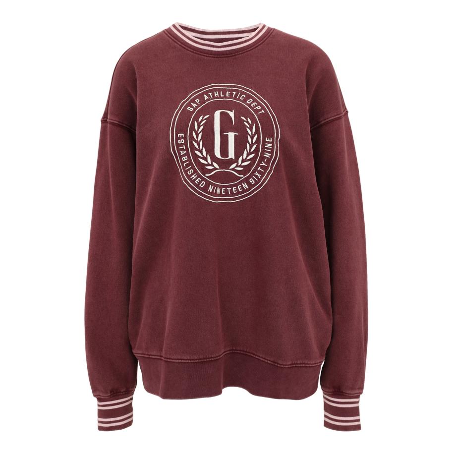 GAP Gap Tall Sweatshirt karmijnrood / wit -