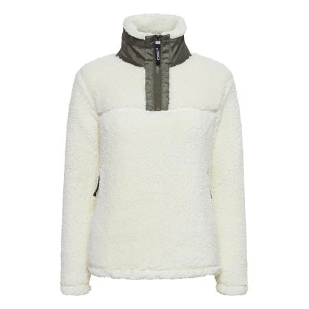 Oxmo Oxmo Trui olijfgroen / natuurwit