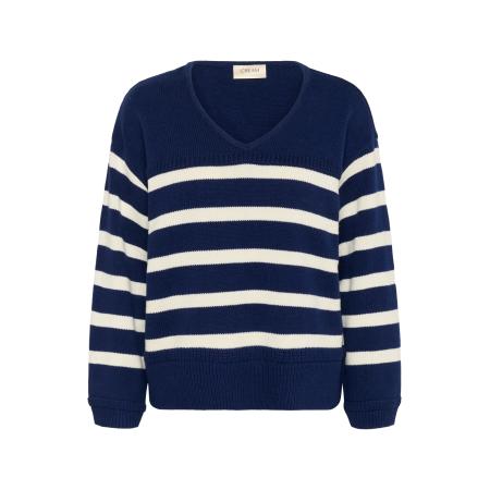 Cream Cream Trui Muka navy / wit