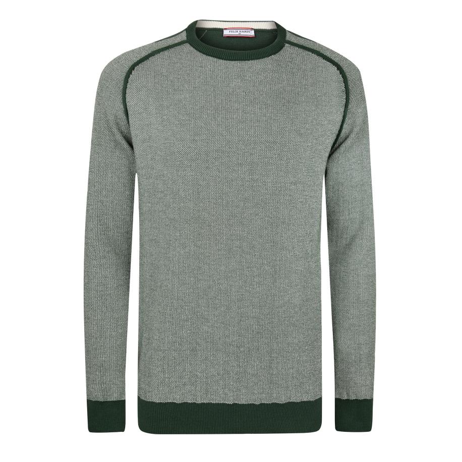 Felix Hardy Felix Hardy Trui donkergroen / wit -
