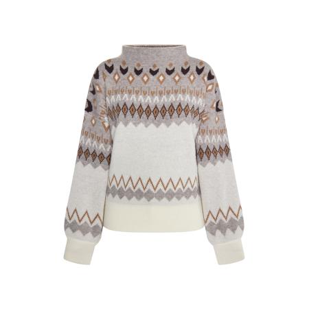 Usha usha FESTIVAL Trui Carnea camel / bruin / grijs gemêleerd / wit