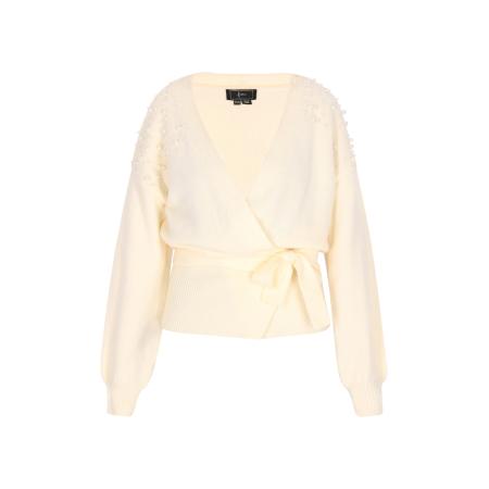 Faina faina Gebreid vest wolwit