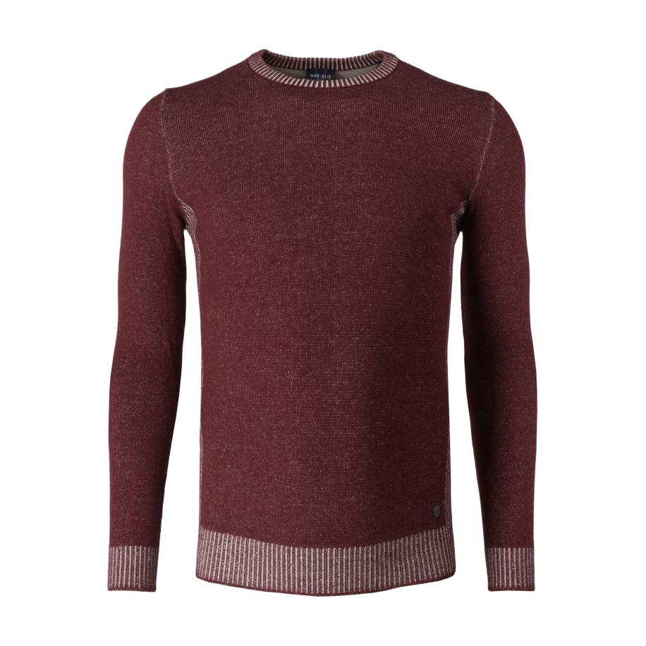 Marvelis Casual Trui bordeaux, Gestructureerd Rood