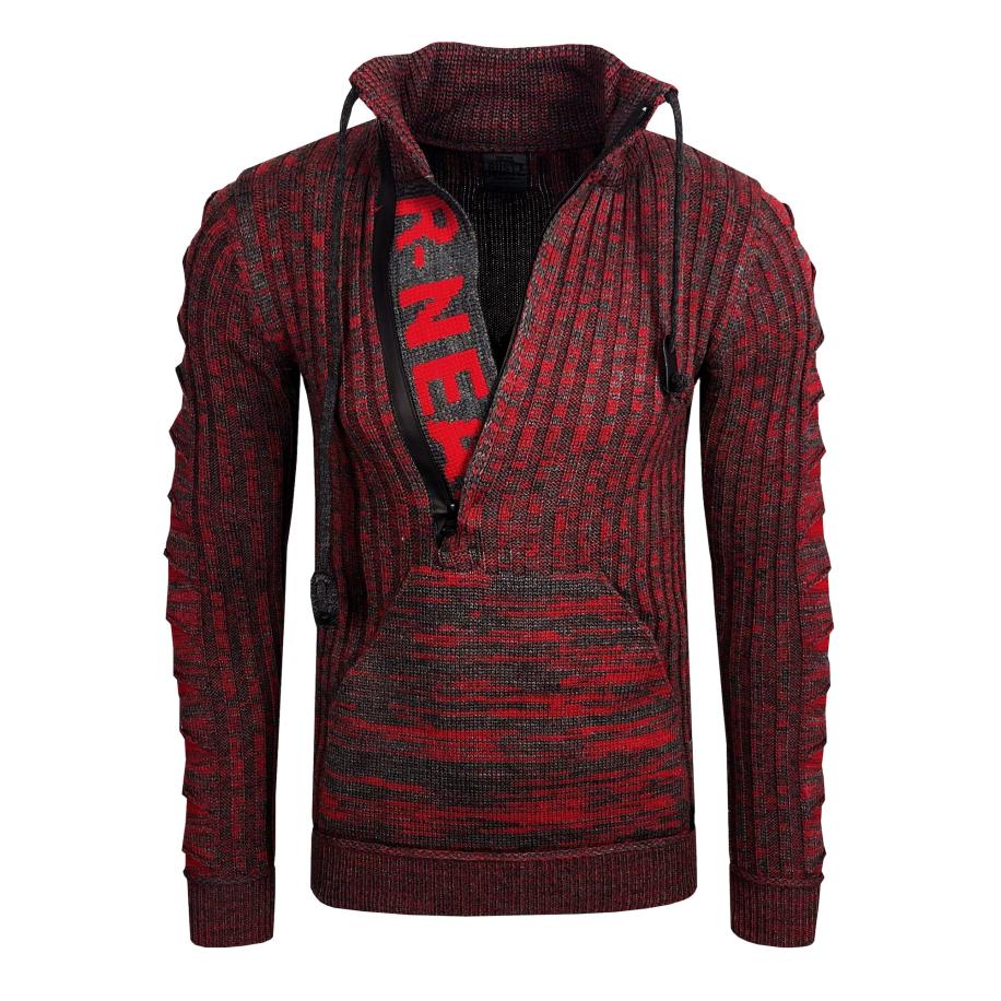 Rusty Neal Rusty Neal Trui antraciet / rood -