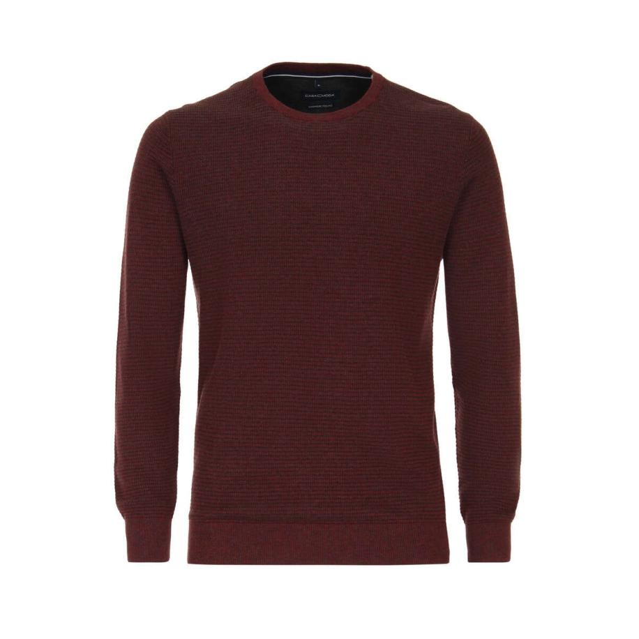 Casa Moda Casual Trui ronde hals rood, Melange Rood