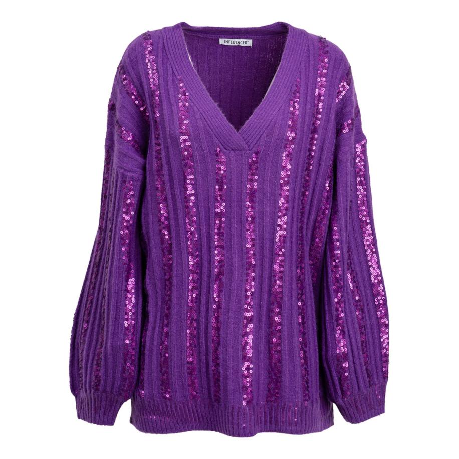 Influencer Influencer Trui lila / donkerlila -