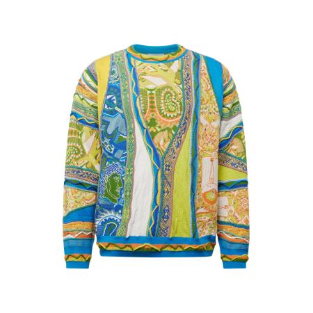 carlo colucci Carlo Colucci Trui Deluggi neonblauw / geel / appel / wit