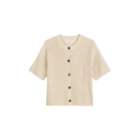 Marc O'Polo Marc OPolo Gebreid vest beige
