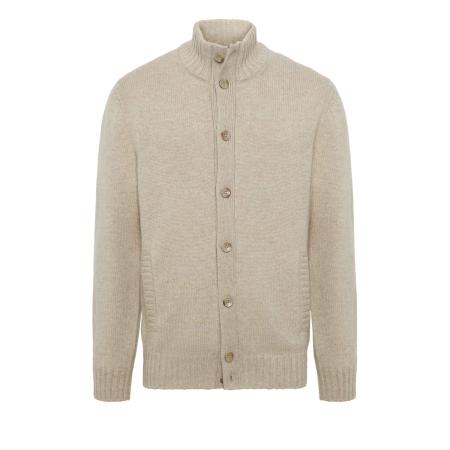 Boggi Milano Boggi Milano Gebreid vest sand