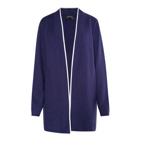 Usha usha BLACK LABEL Gebreid vest Nowles marine / wit