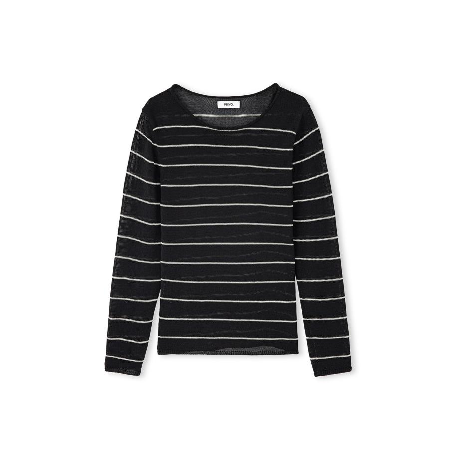 Ipekyol Ipekyol Trui zwart / wit -