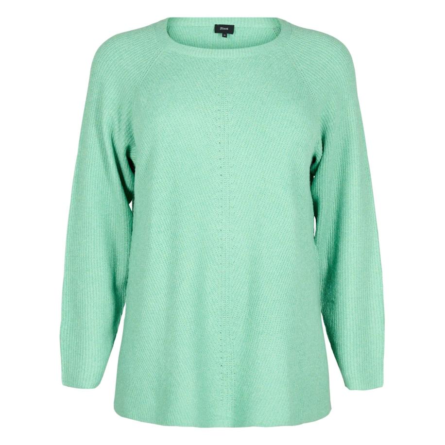 Zizzi Zizzi Trui Casunny mintgroen -