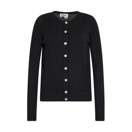 Sidona Sidona Gebreid vest zwart