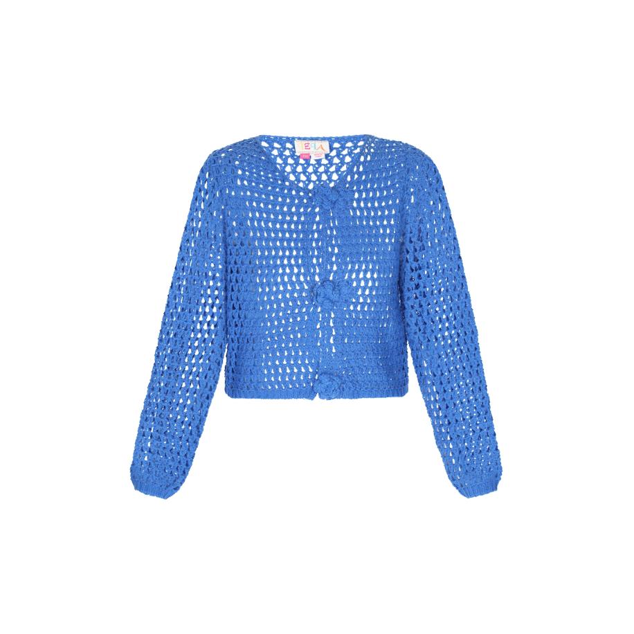 IZIA IZIA Gebreid vest royal blue/koningsblauw -