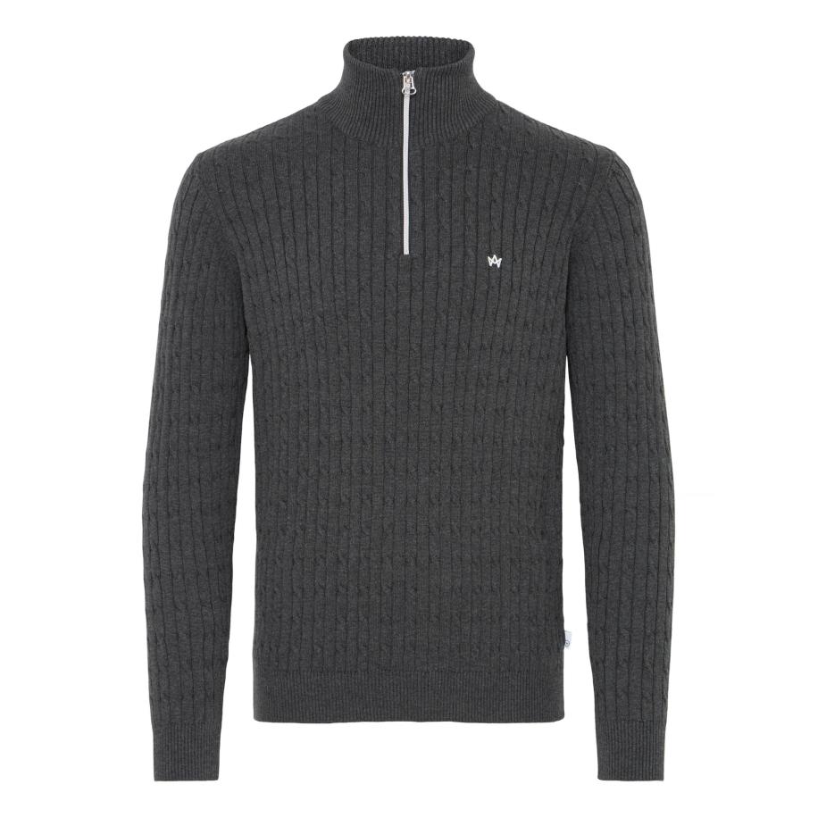 Kronstadt Kronstadt Trui KSCall half zip grijs -