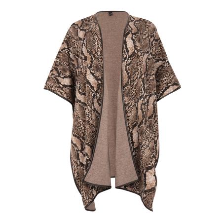 Yoek YOEK Cape chocoladebruin / zwart