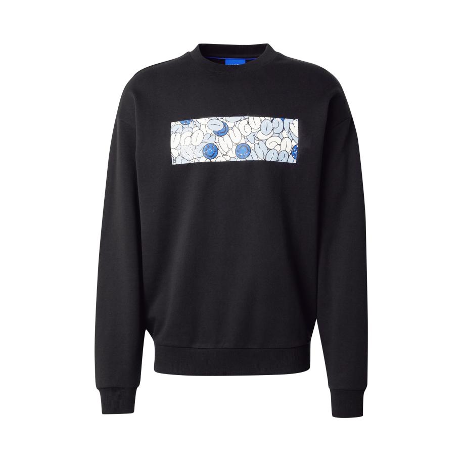 Hugo Boss HUGO Sweatshirt Neprix blauw / lichtblauw / zwart / offwhite -