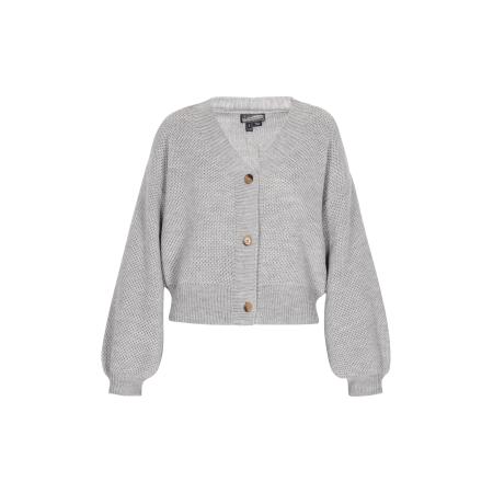 DreiMaster DreiMaster Vintage Gebreid vest grijs gemêleerd