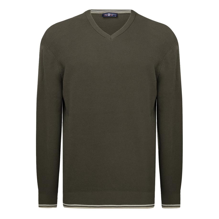 Jimmy Sanders Jimmy Sanders Trui kaki -