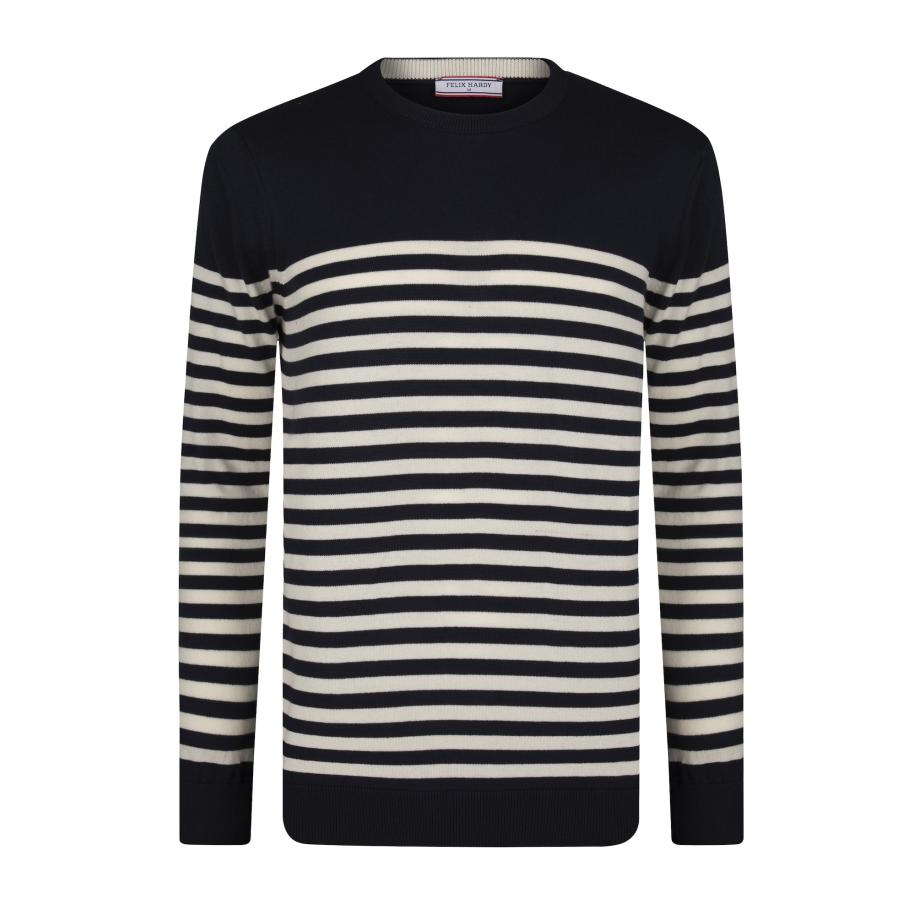 Felix Hardy Felix Hardy Trui navy / wit -