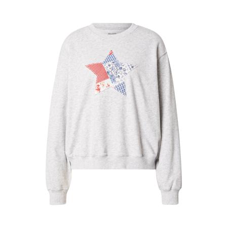Hollister HOLLISTER Sweatshirt enziaan / lichtgrijs / rood / wit