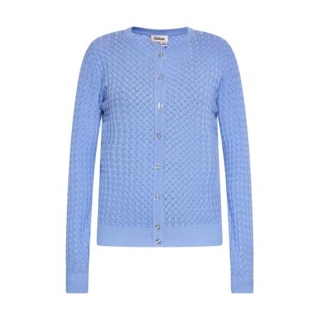 Sidona Sidona Gebreid vest hemelsblauw