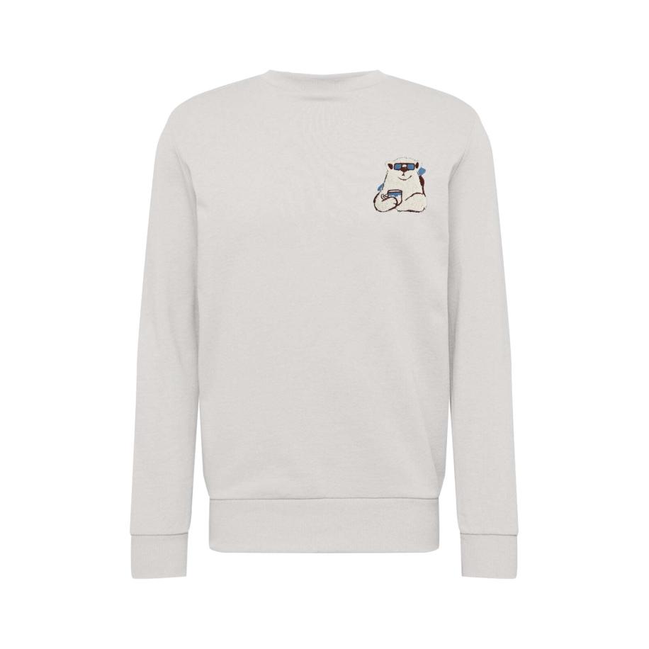 WESTMARK LONDON WESTMARK LONDON Sweatshirt lichtblauw / chocoladebruin / offwhite -