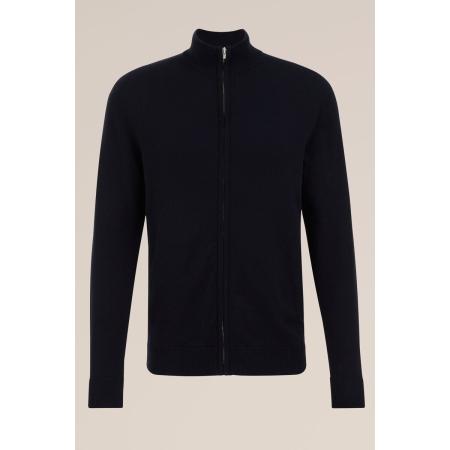 Fundamentals heren Slender fit fijngebreid vest - Donkerblauw - Katoen - Maat: XXXL