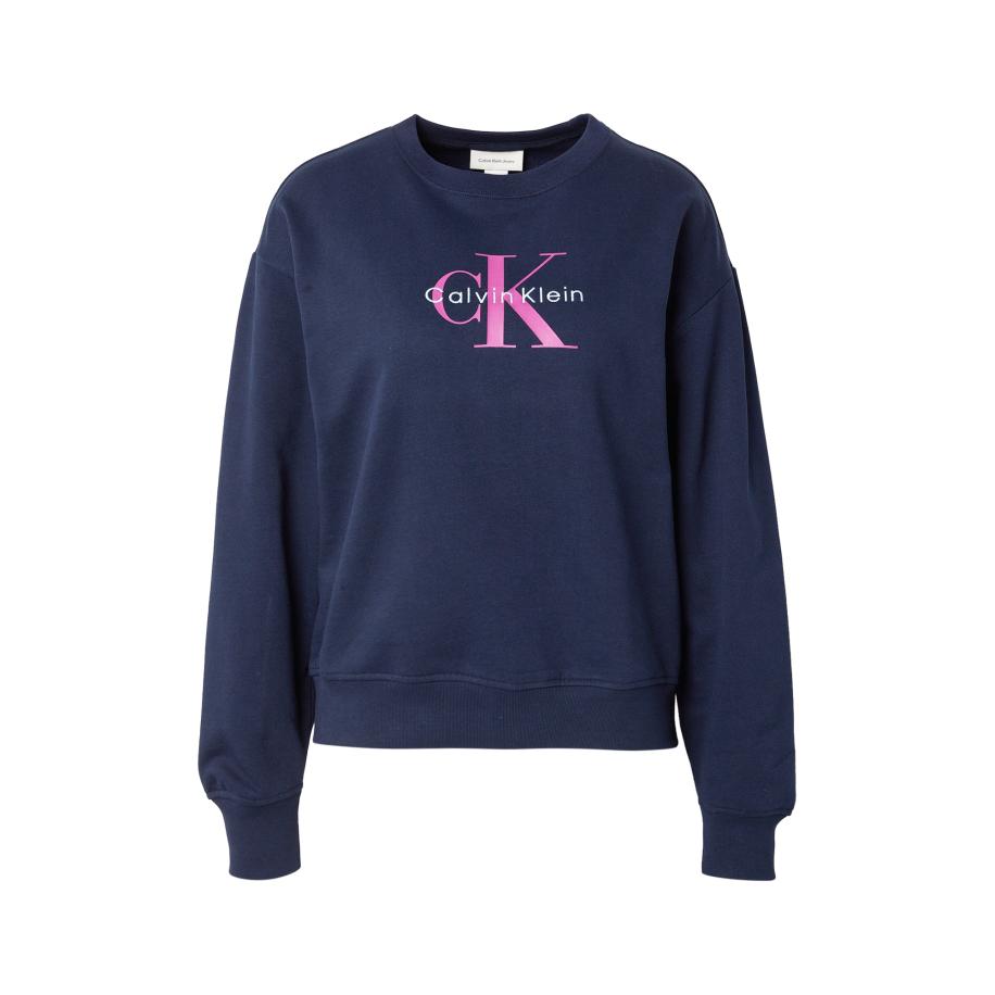 Calvin Klein Calvin Klein Jeans Sweatshirt navy / fuchsia / wit -