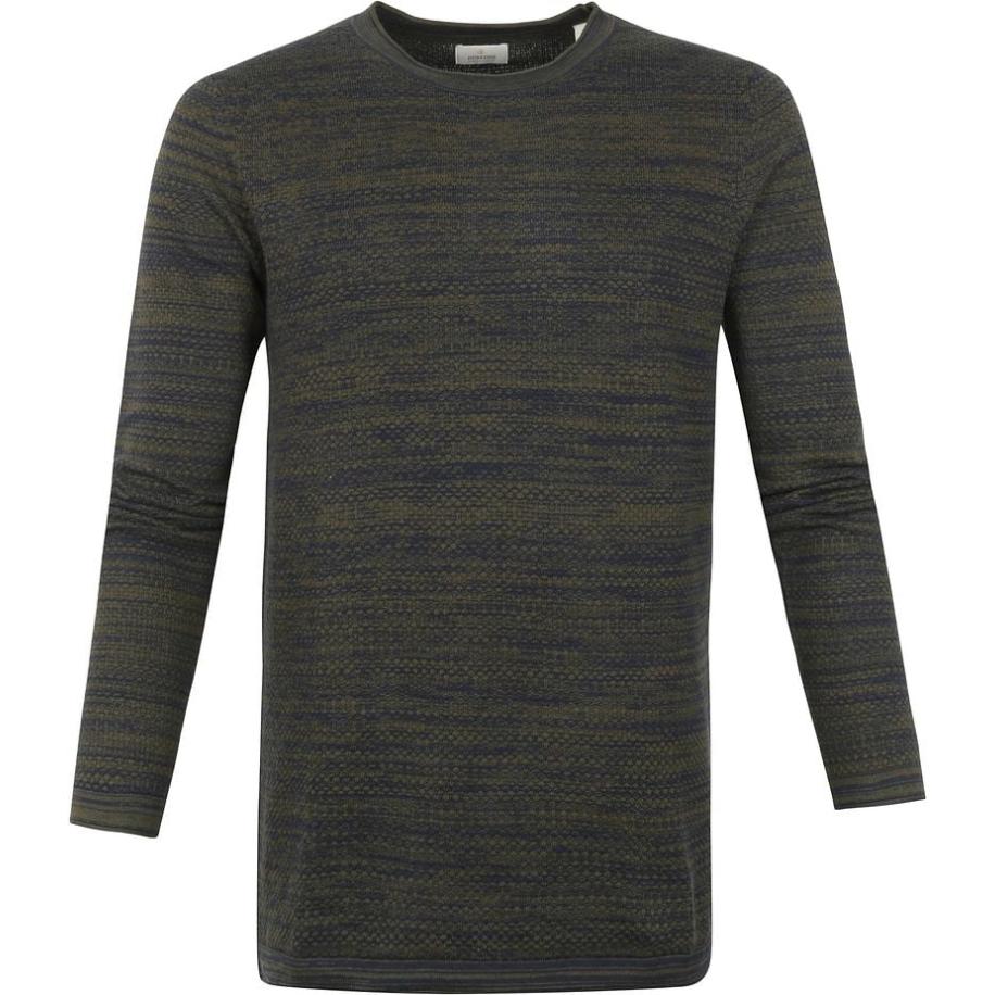 Dstrezzed Trui Popcorn Melange Donkergroen Groen