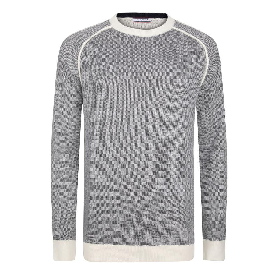 Felix Hardy Felix Hardy Trui ecru / donkergrijs -