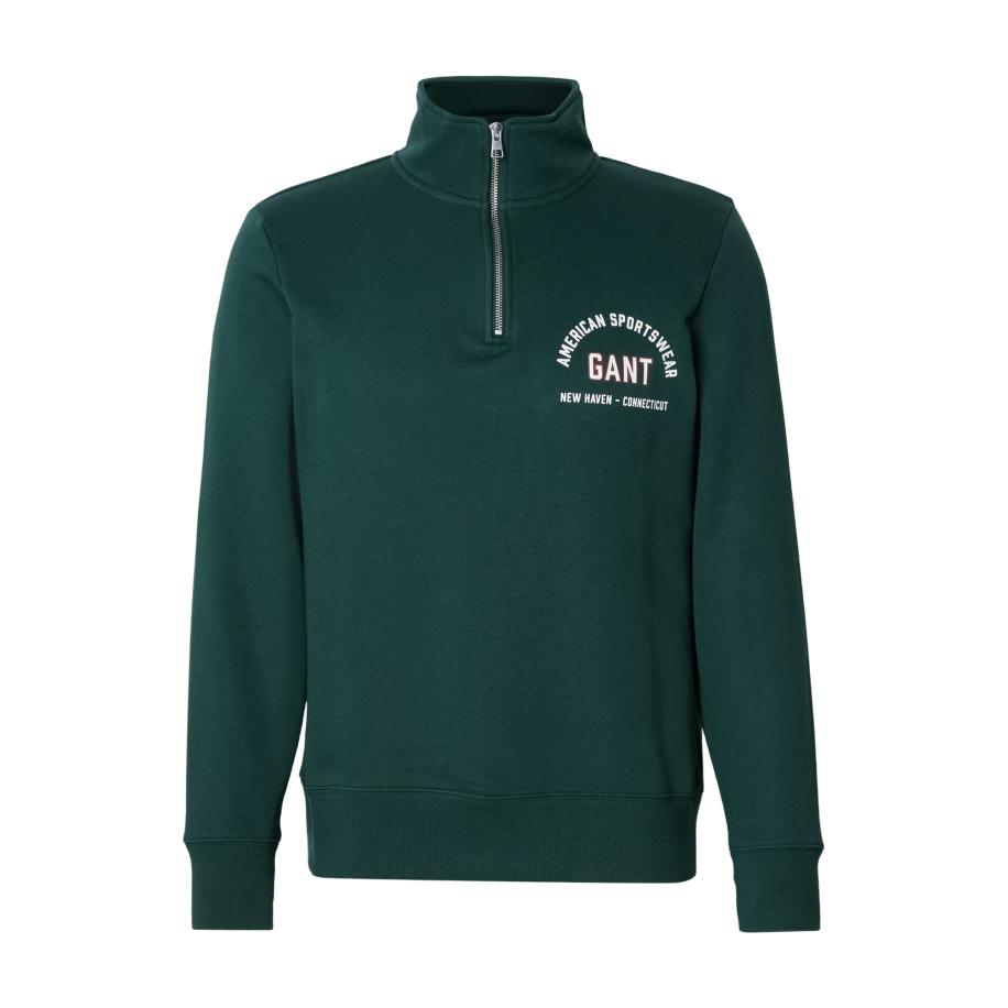 Gant GANT Sweatshirt donkergroen / wit -