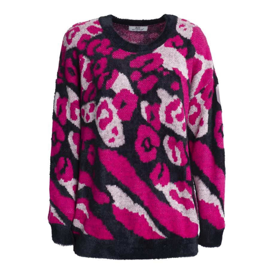 Influencer Influencer Trui pink / zwart / wit -