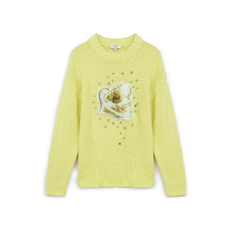 Twist Twist Trui geel / goud / wit