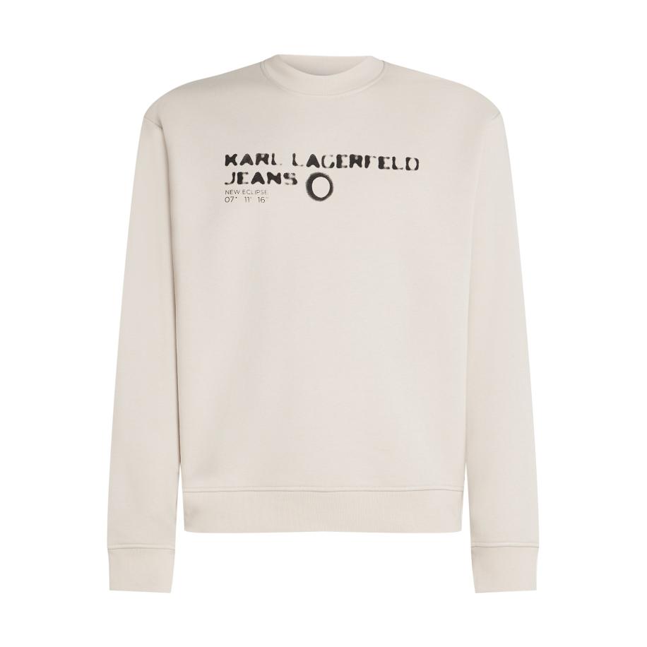 KARL LAGERFELD JEANS Sweatshirt zwart / wit Wit