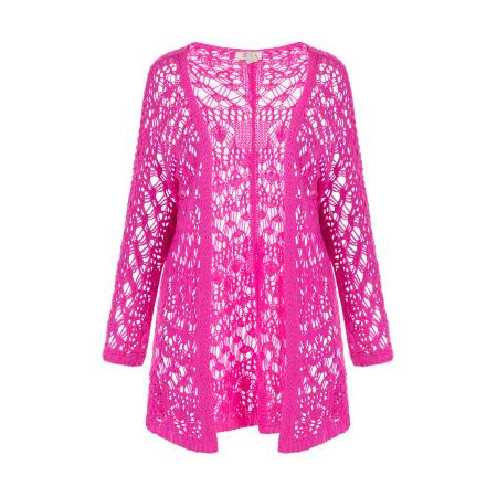 IZIA IZIA Gebreid vest pink