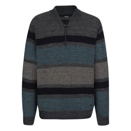 BABISTA Trui ritssluitingblauw, Gestreept