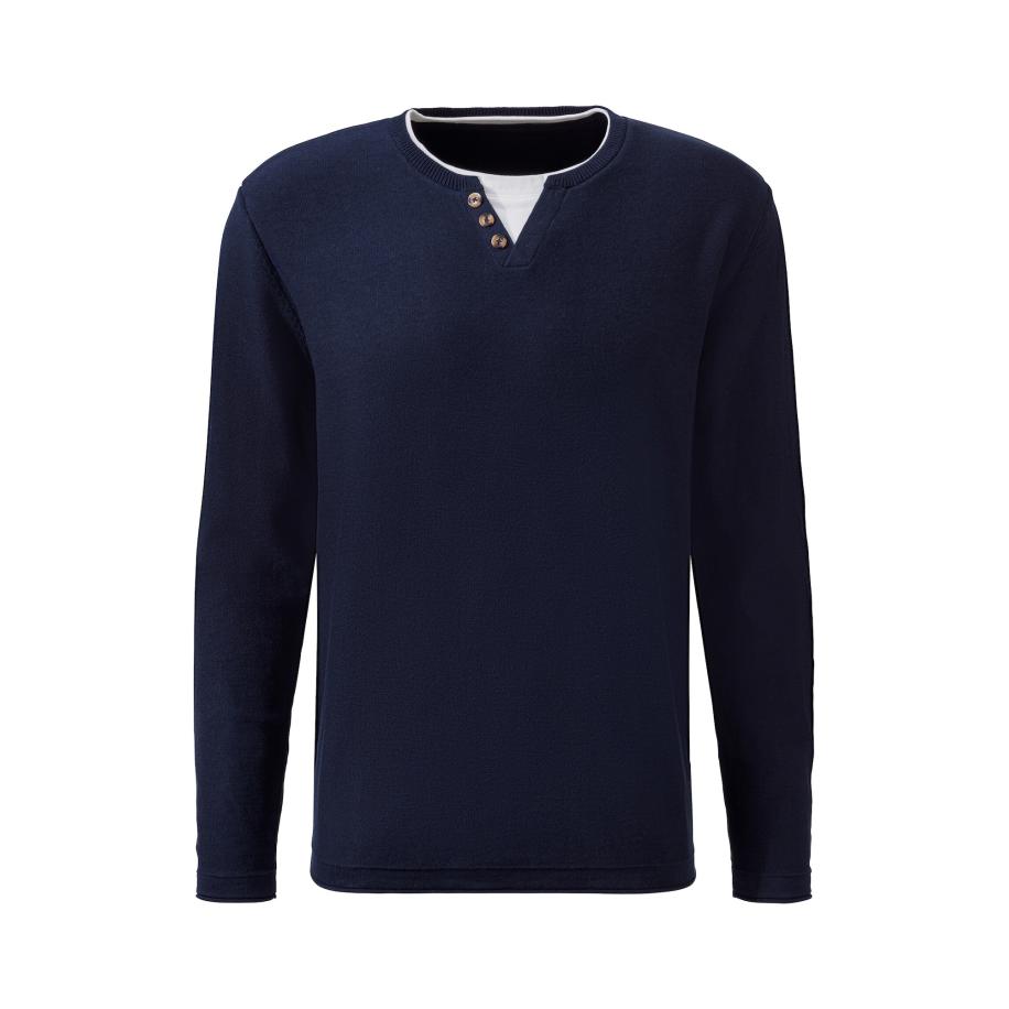 H.I.S Trui navy / wit Blauw